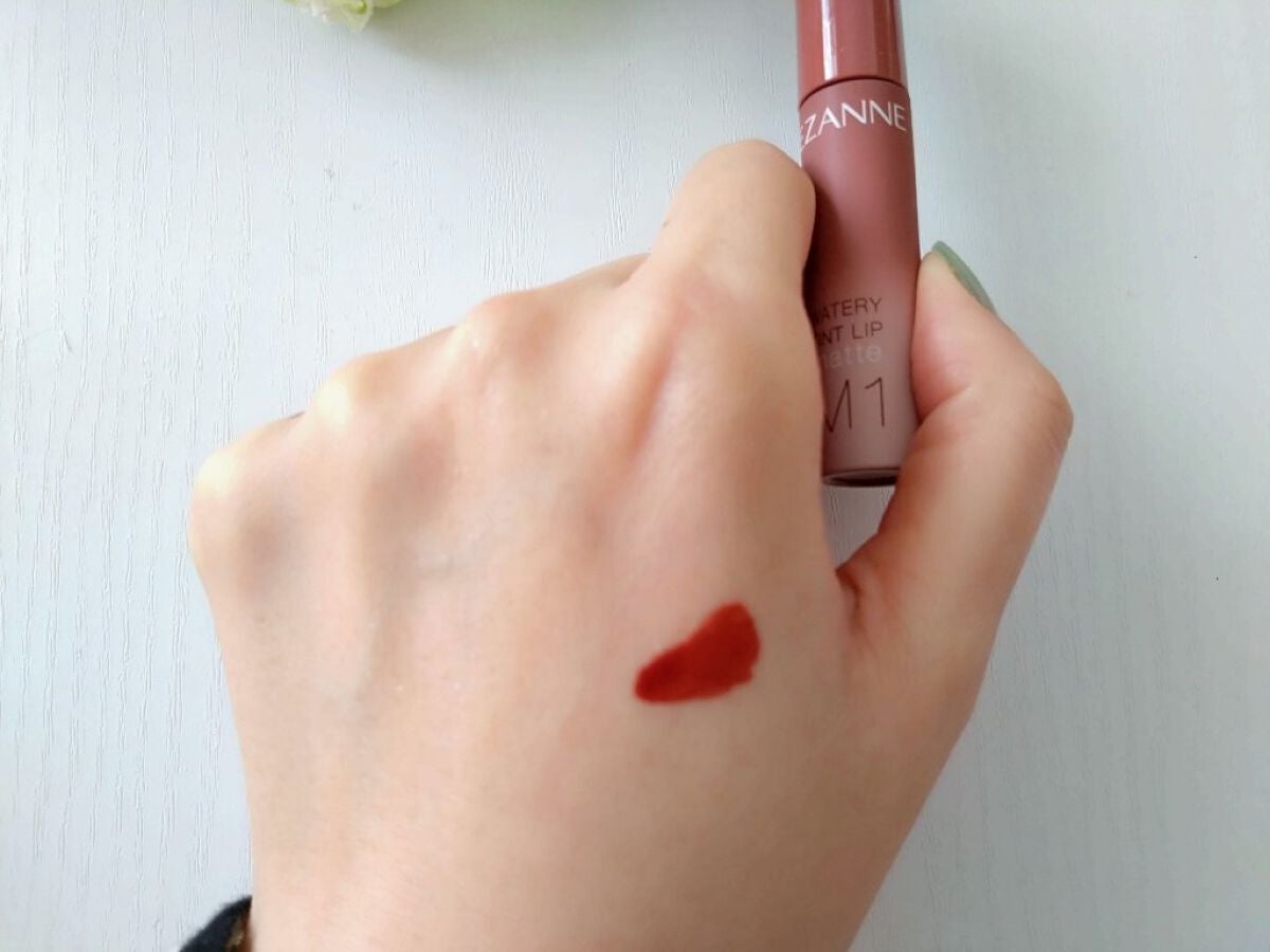 ウォータリーティントリップ マット/CEZANNE/リップティントを使ったクチコミ(2枚目)