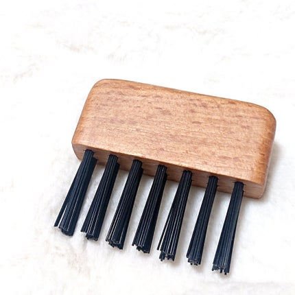 ブナ材お手入れブラシヘアブラシ用/無印良品/ヘアケアグッズを使ったクチコミ(2枚目)