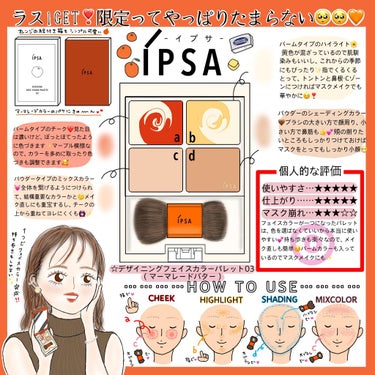 デザイニング フェイスカラーパレット/IPSA/プレストパウダーを使ったクチコミ（1枚目）