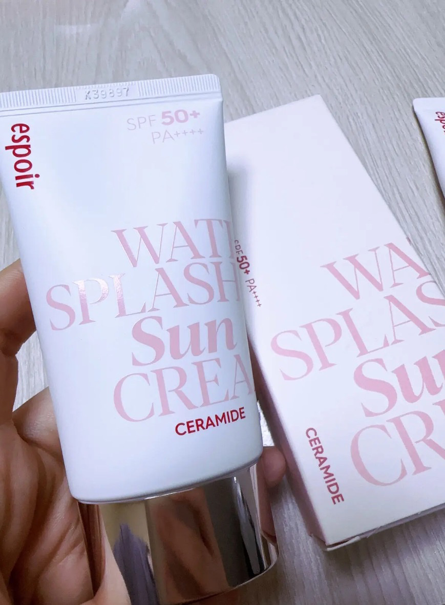 ウォータースプラッシュサンクリーム セラミド/espoir/日焼け止めクリームを使ったクチコミ（1枚目）