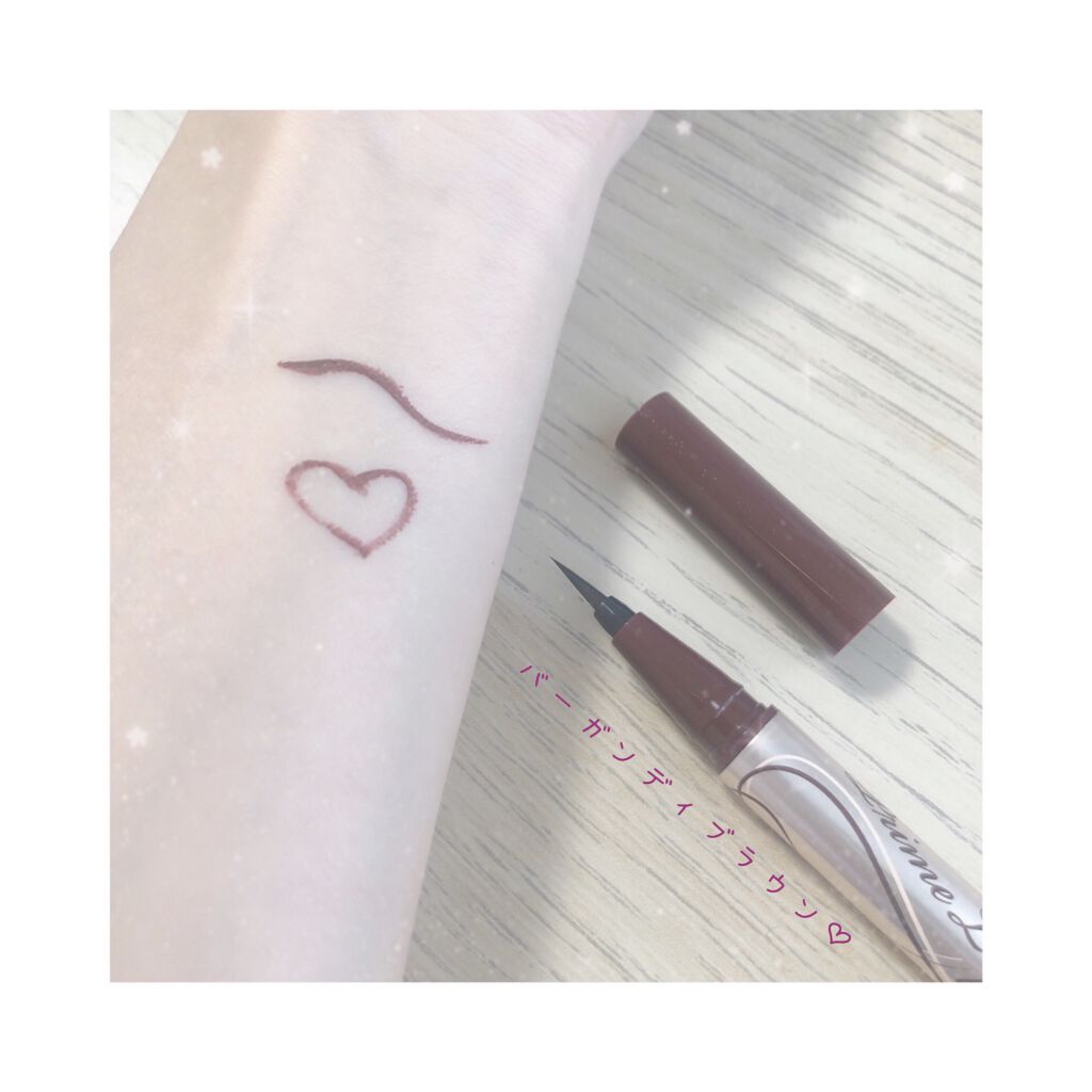 プライムリキッドアイライナー リッチキープ 04 バーガンディブラウン/ヒロインメイク/リキッドアイライナーを使ったクチコミ（3枚目）