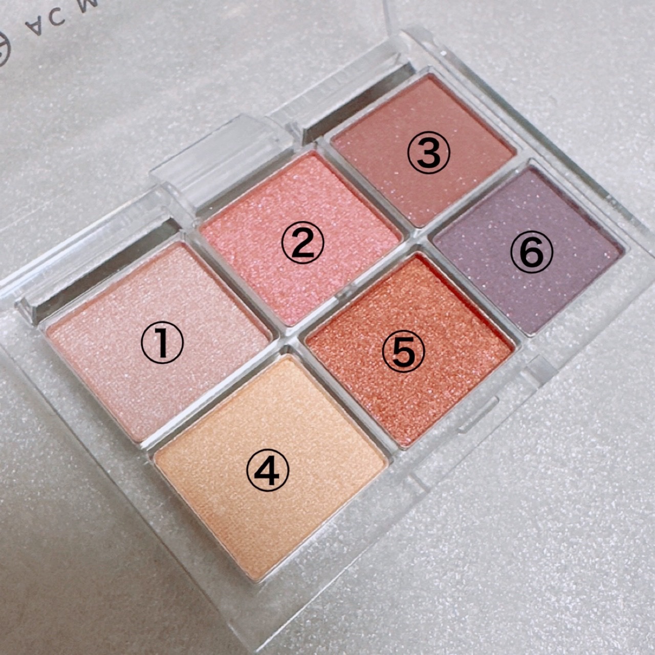 AC 6アイカラーパレット/AC MAKEUP/アイシャドウパレットを使ったクチコミ（2枚目）