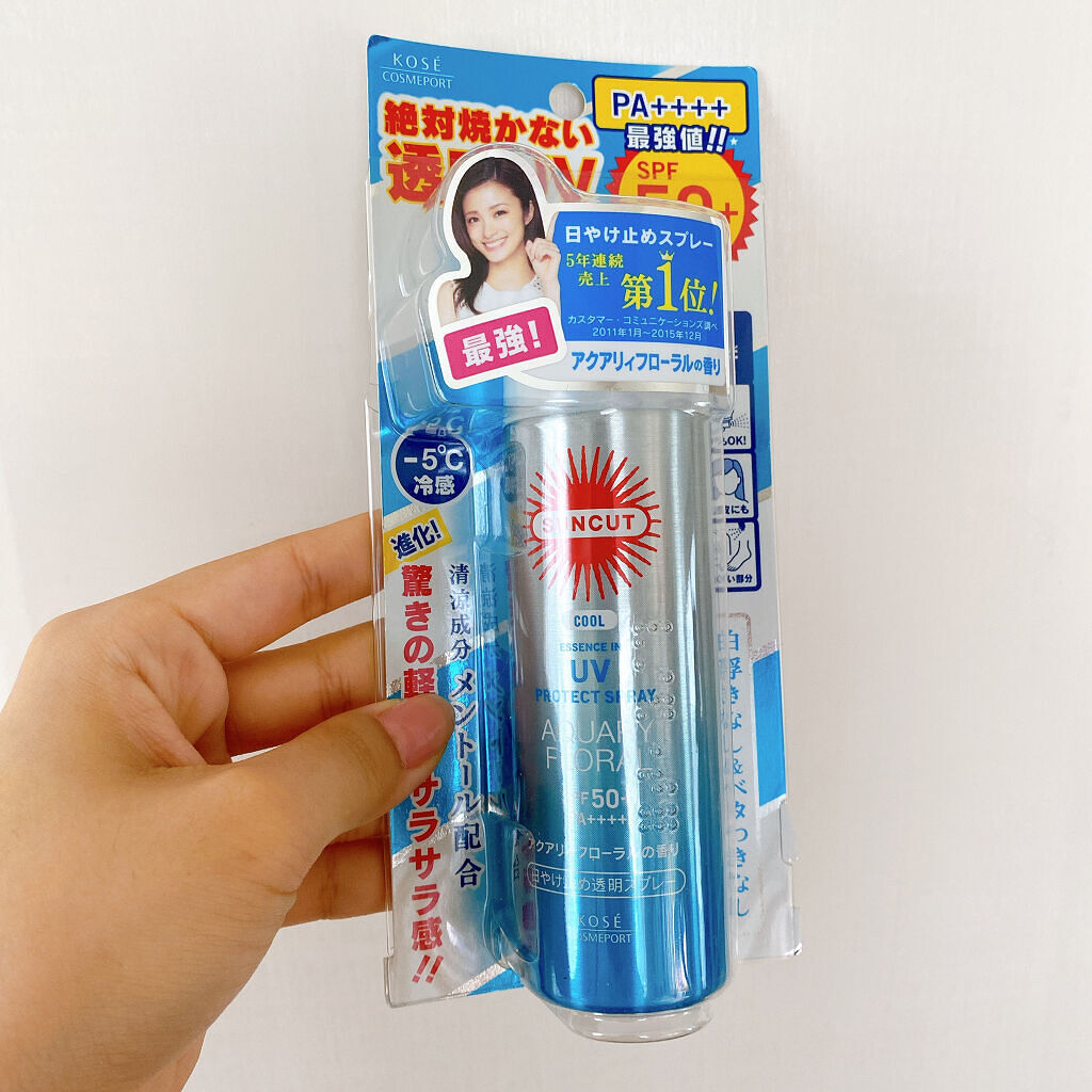 日やけ止め透明スプレー（アクアリィフローラル）/サンカット®/日焼け止めミスト・スプレーを使ったクチコミ（1枚目）