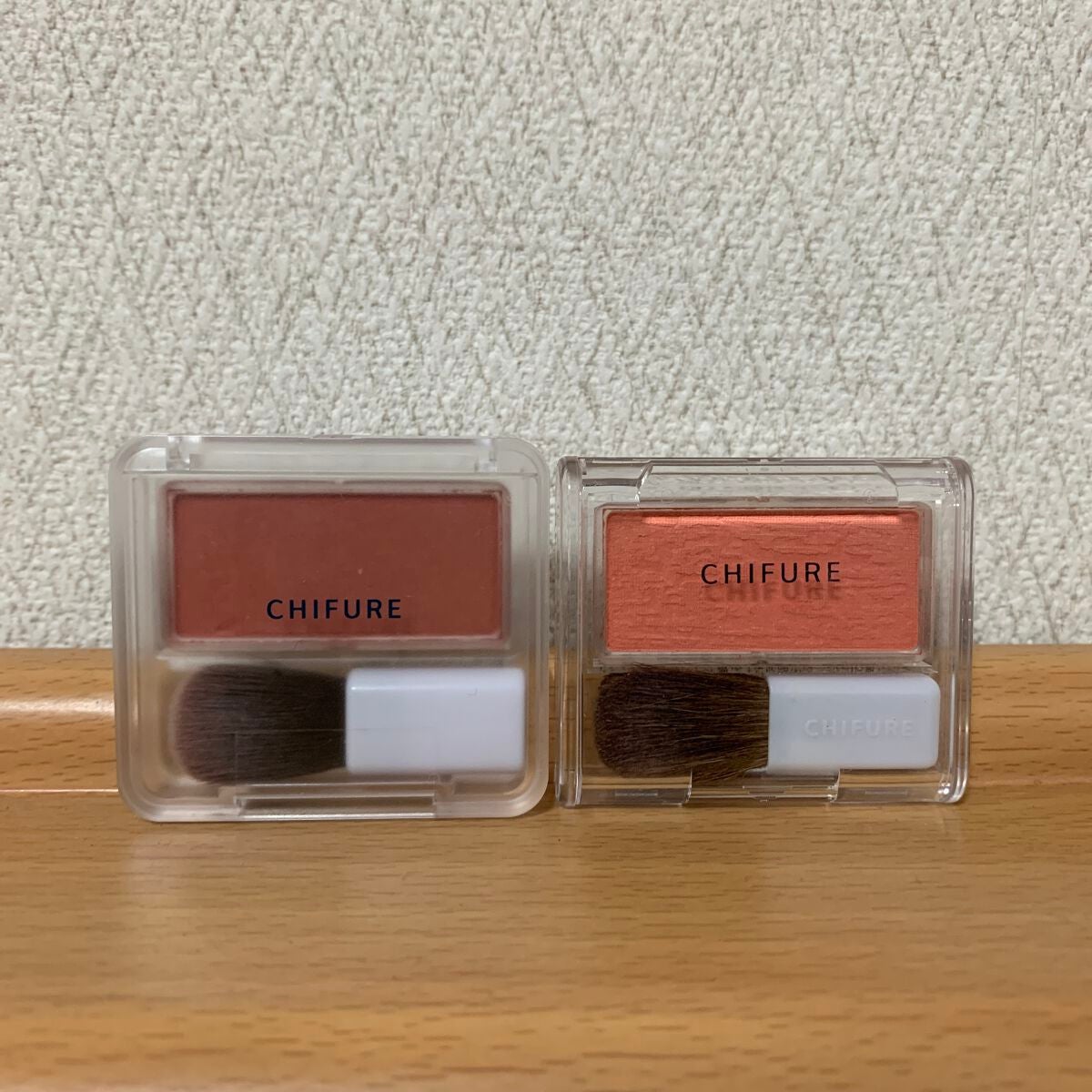 チーク カラー(ブラシ付)/ちふれ/パウダーチークを使ったクチコミ(1枚目)