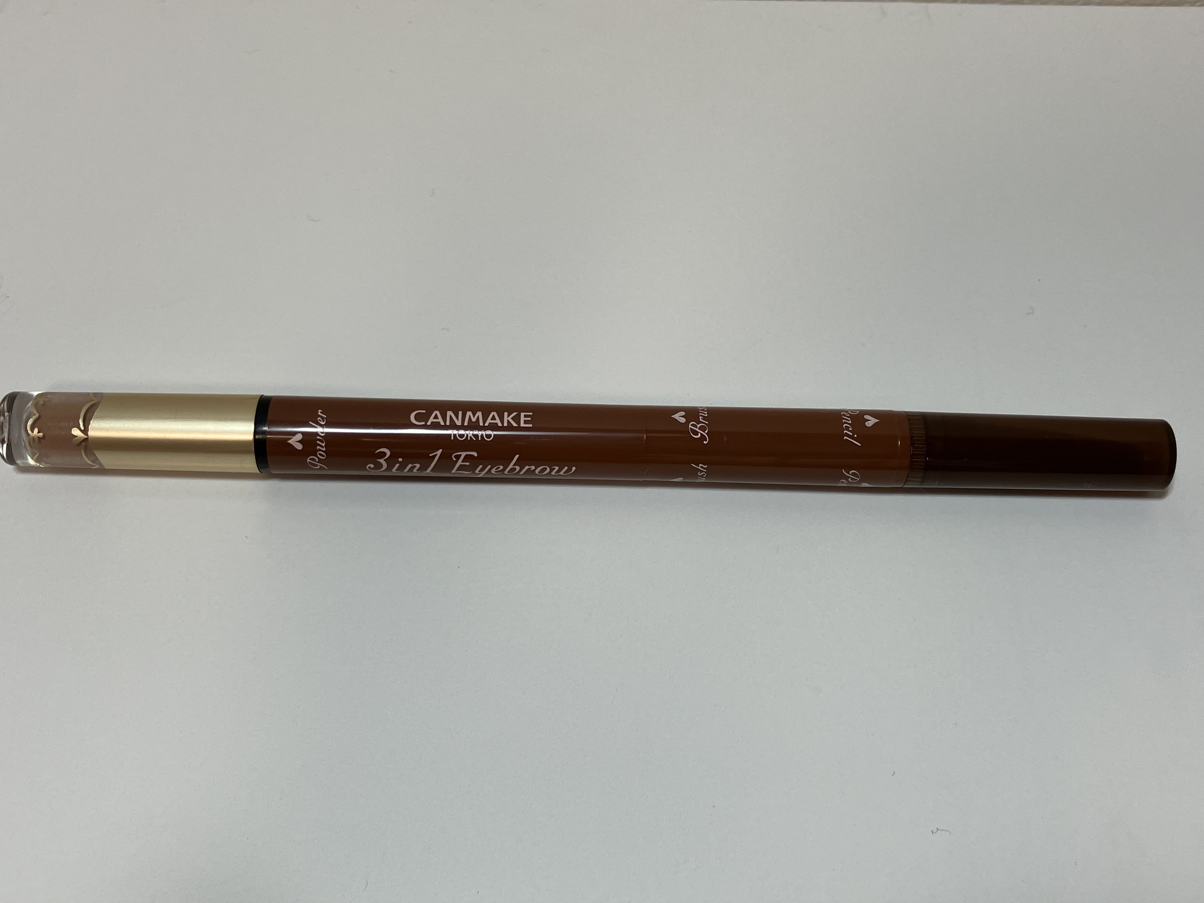 3in1アイブロウ 03 ウォームブラウン/キャンメイク/アイブロウペンシルを使ったクチコミ（1枚目）