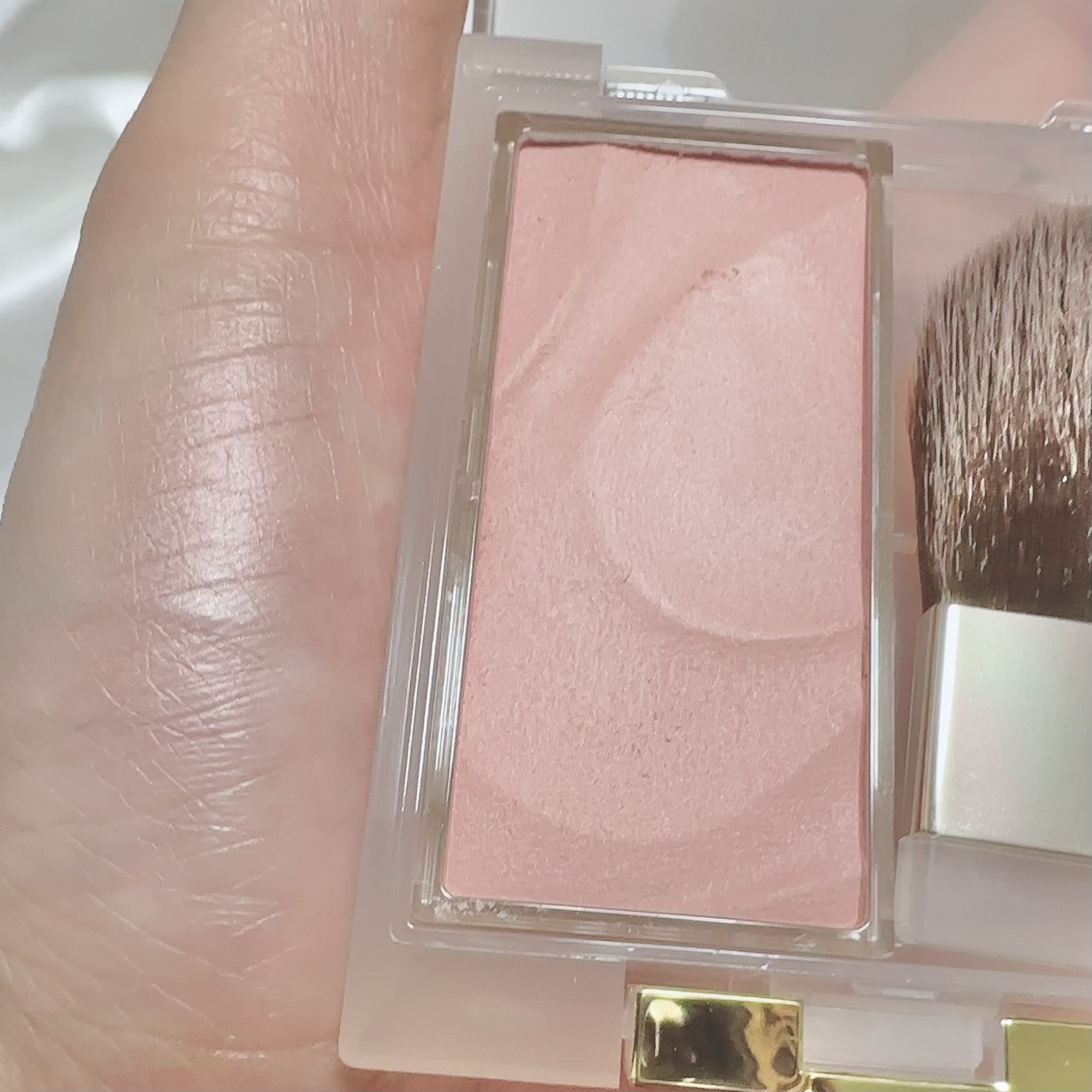 シームレストーン ブラッシュ SB02 シスター/excel/パウダーチークを使ったクチコミ（1枚目）