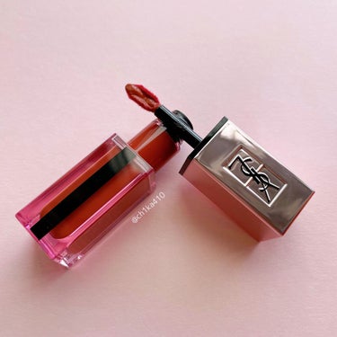 ルージュ ピュールクチュール ヴェルニ ウォーターグロウ No.202 インサージェント レッド/YVES SAINT LAURENT BEAUTE/口紅を使ったクチコミ（2枚目）