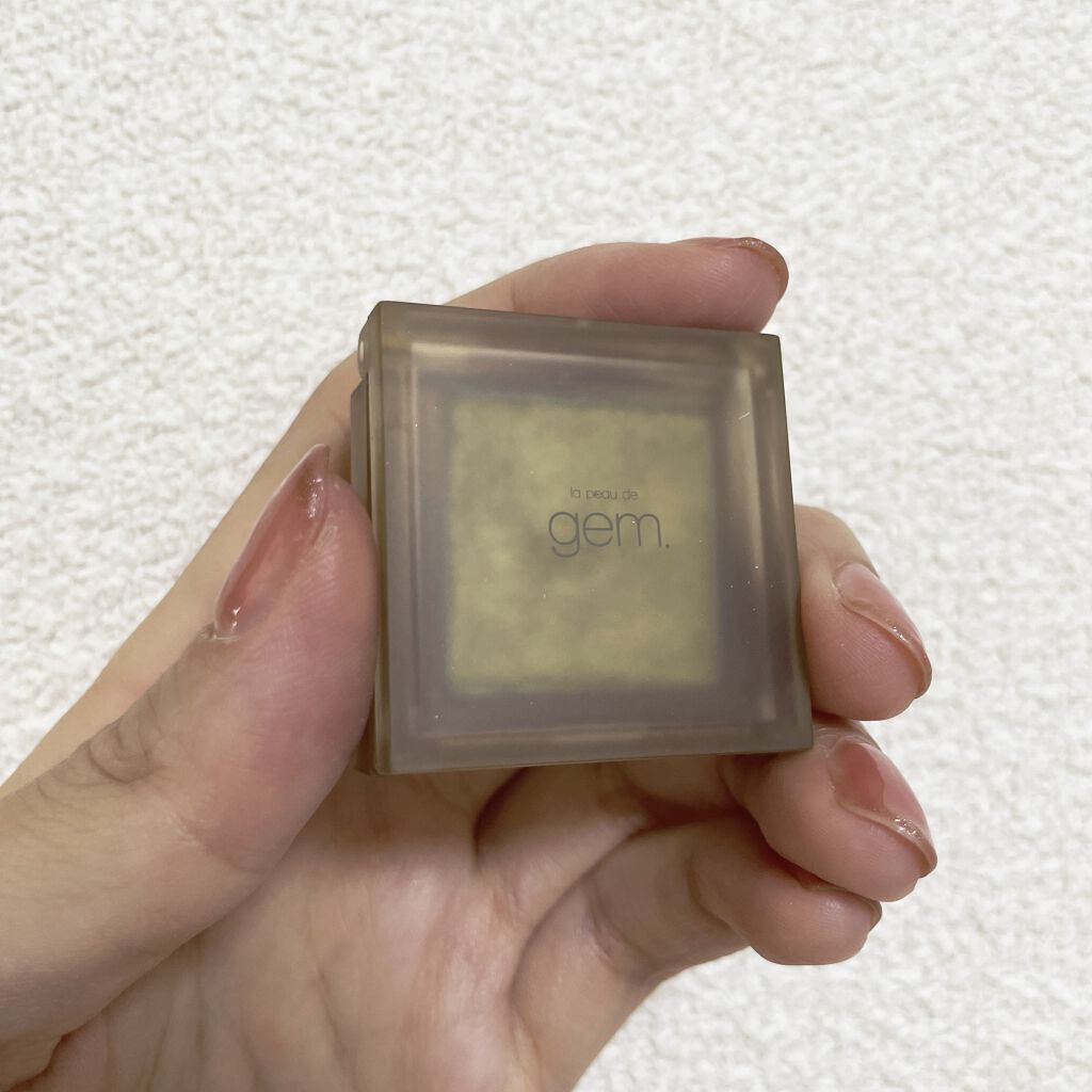 single eye color se-07 カーキ/la peau de gem./単色アイシャドウを使ったクチコミ（1枚目）