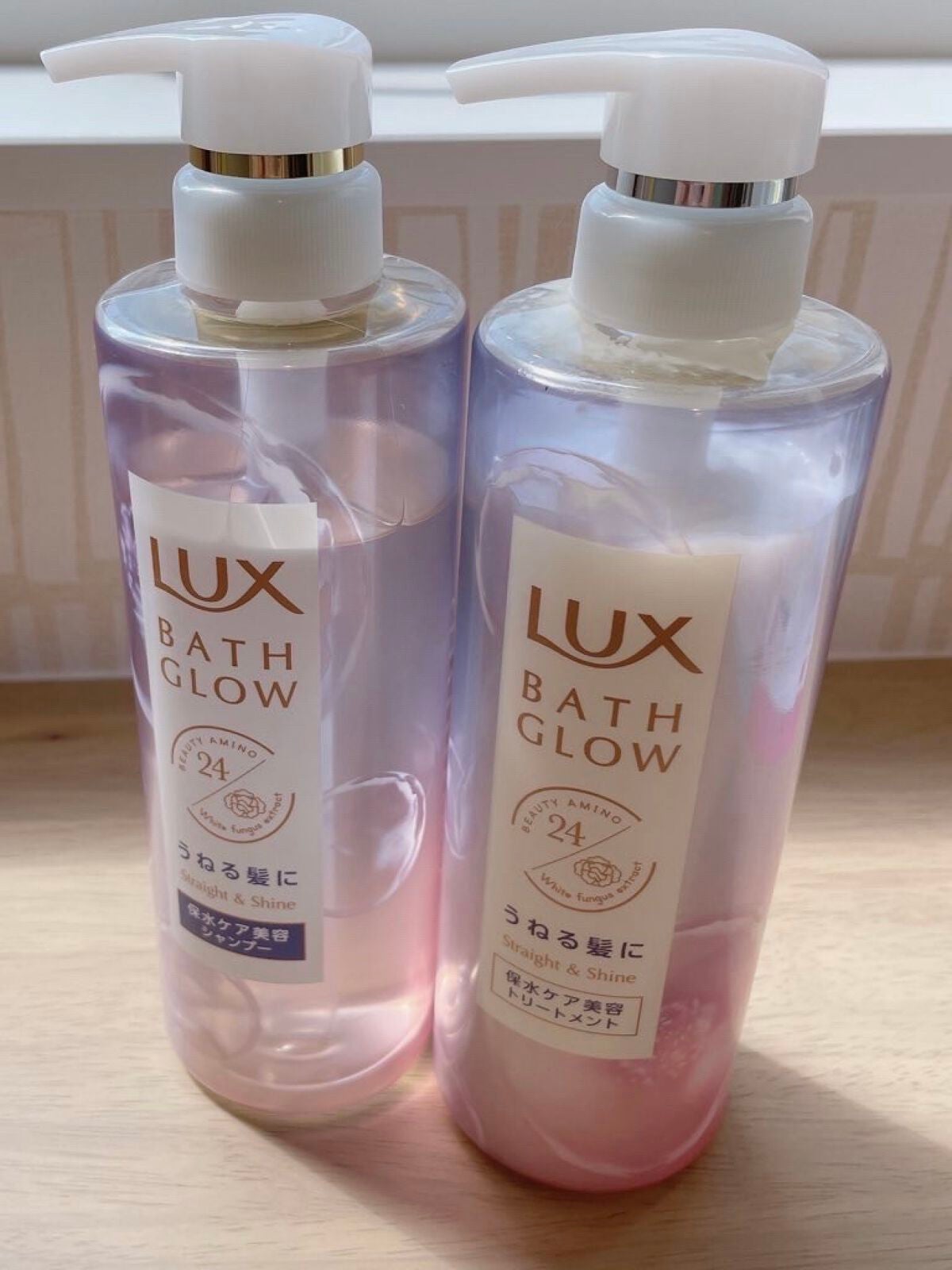 バスグロウ ストレート&シャイン シャンプー/トリートメント/LUX/市販シャンプーを使ったクチコミ(1枚目)