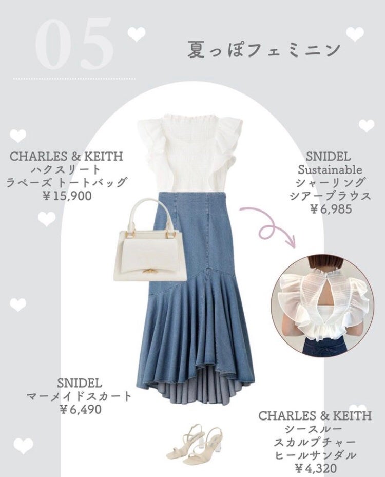 まゆ@フォロバ100 on LIPS 「フェミニンさも出したいの...💓ブルベxBBQコーデ組んでみま..」(6枚目)