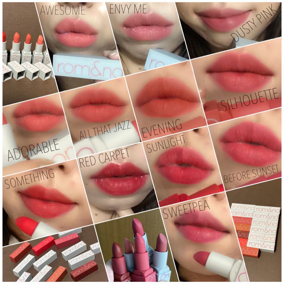 ゼログラムマットリップスティック/rom&nd/口紅を使ったクチコミ（3枚目）