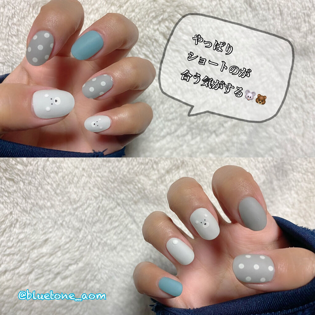 セミキュアジェルネイル（ハンド）/ohora/ネイルシールを使ったクチコミ（1枚目）