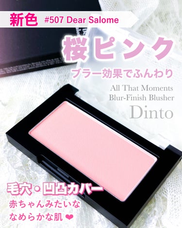 Dinto ブラーフィニシュブラッシャーのクチコミ「Dinto　All That Moments Blur-Finish Blusher

新色　.....」（1枚目）