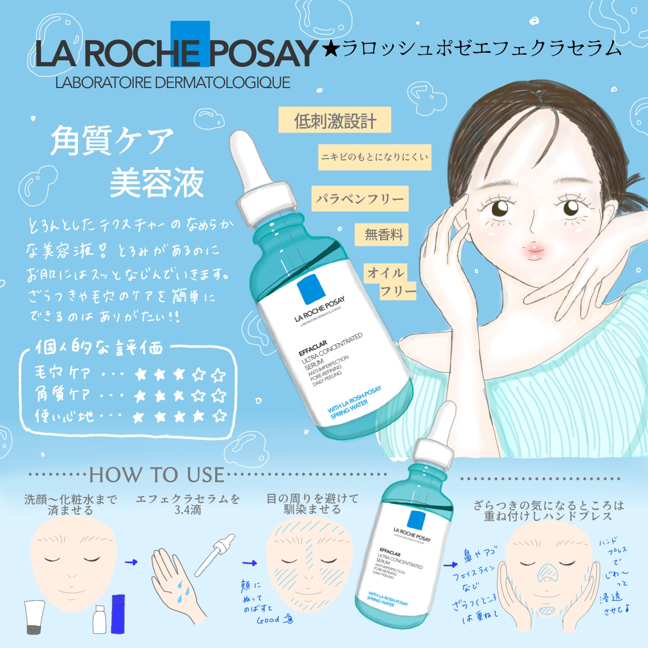 ラロッシュポゼの角質ケア美容液🩵
とろんとテクスチャーで使い心地◎😳✨✨


こちらの商品はラロッシュポゼ様からLIPSを通していただきました💓ありがとうございます🙇‍♀️



キレイな青いボトルに入った美容液🩵

キャップを外