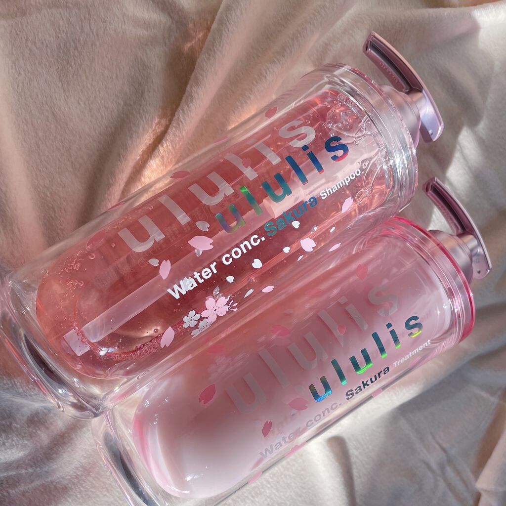 ウォーターコンク モイスト シャンプー（桜ver.)/ヘアトリートメント(桜ver.)/ululis/市販シャンプーを使ったクチコミ（2枚目）