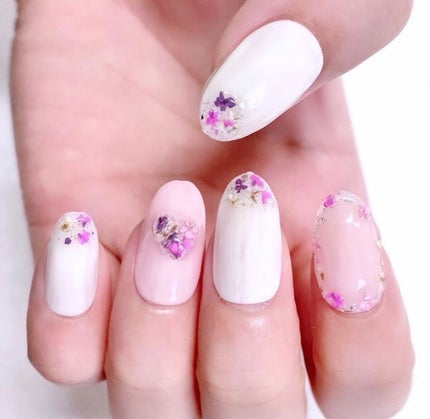 ネイルシール/セリア/ネイルシールを使ったクチコミ(1枚目)