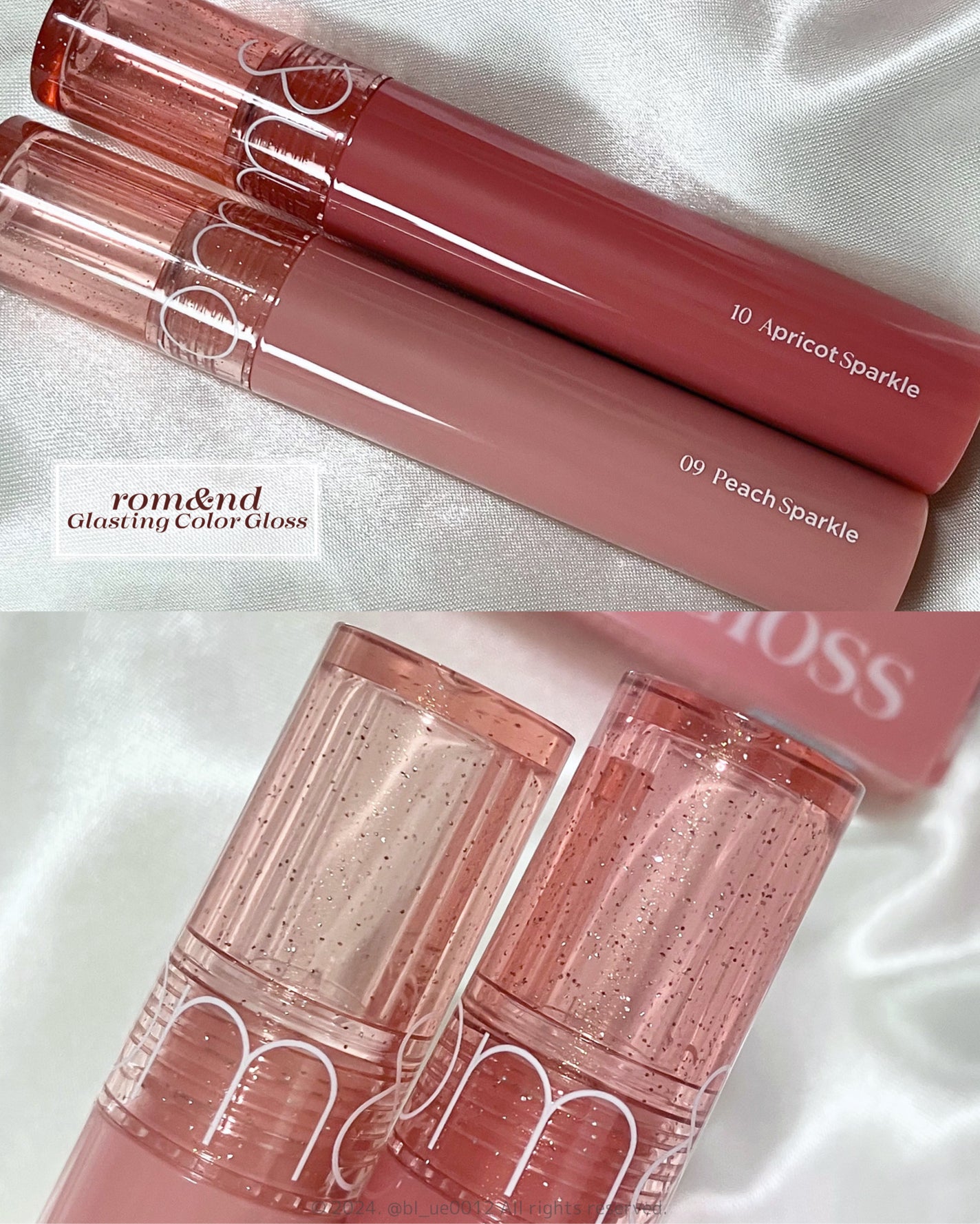 グラスティングカラーグロス/rom&nd/リップグロスを使ったクチコミ(2枚目)