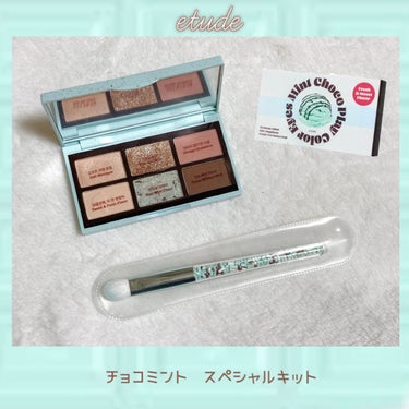 プレイカラーアイズミニ　チョコミント/ETUDE/パウダーアイシャドウを使ったクチコミ（1枚目）