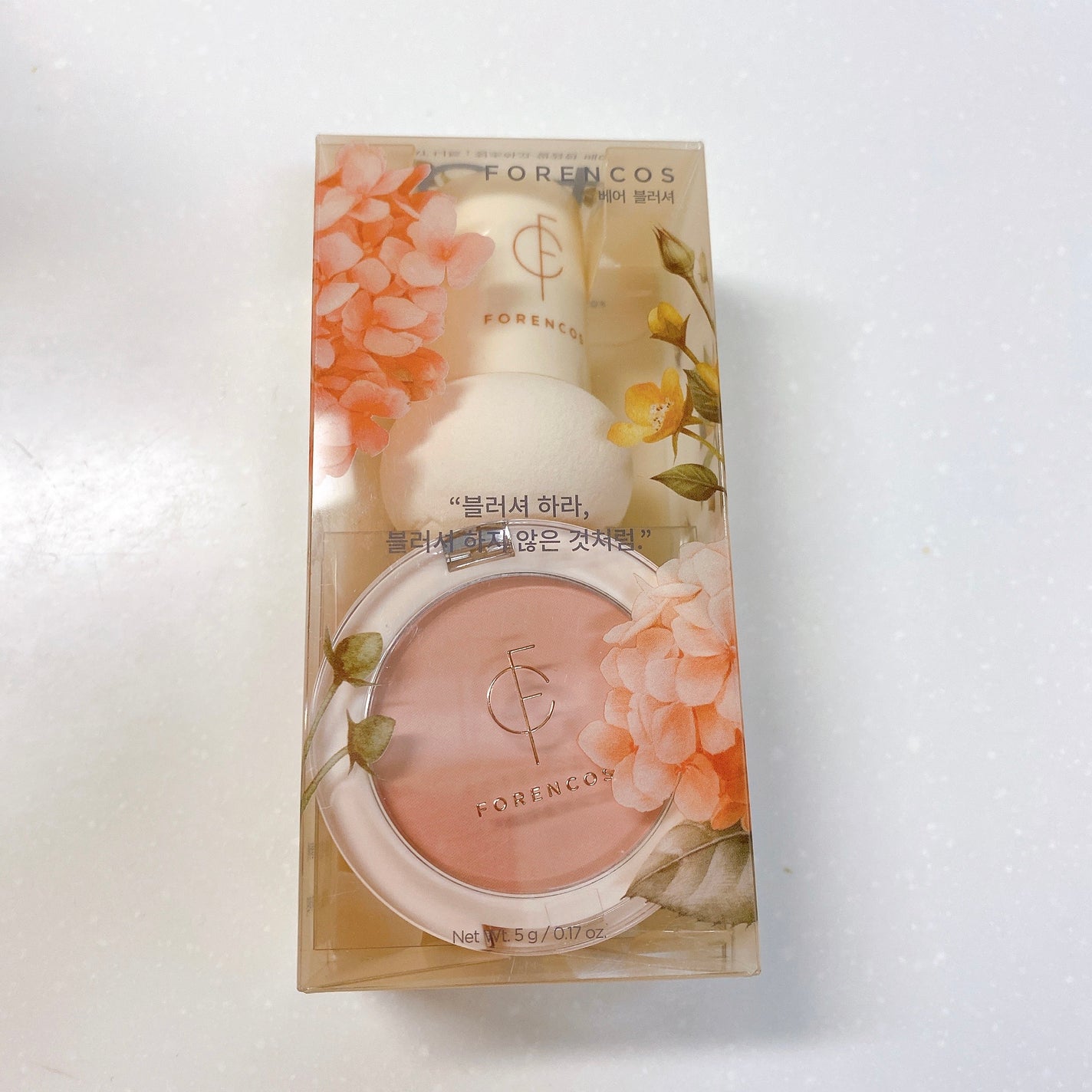 ベアブラッシャー パフ付き/フォレンコス/パウダーチークを使ったクチコミ(4枚目)