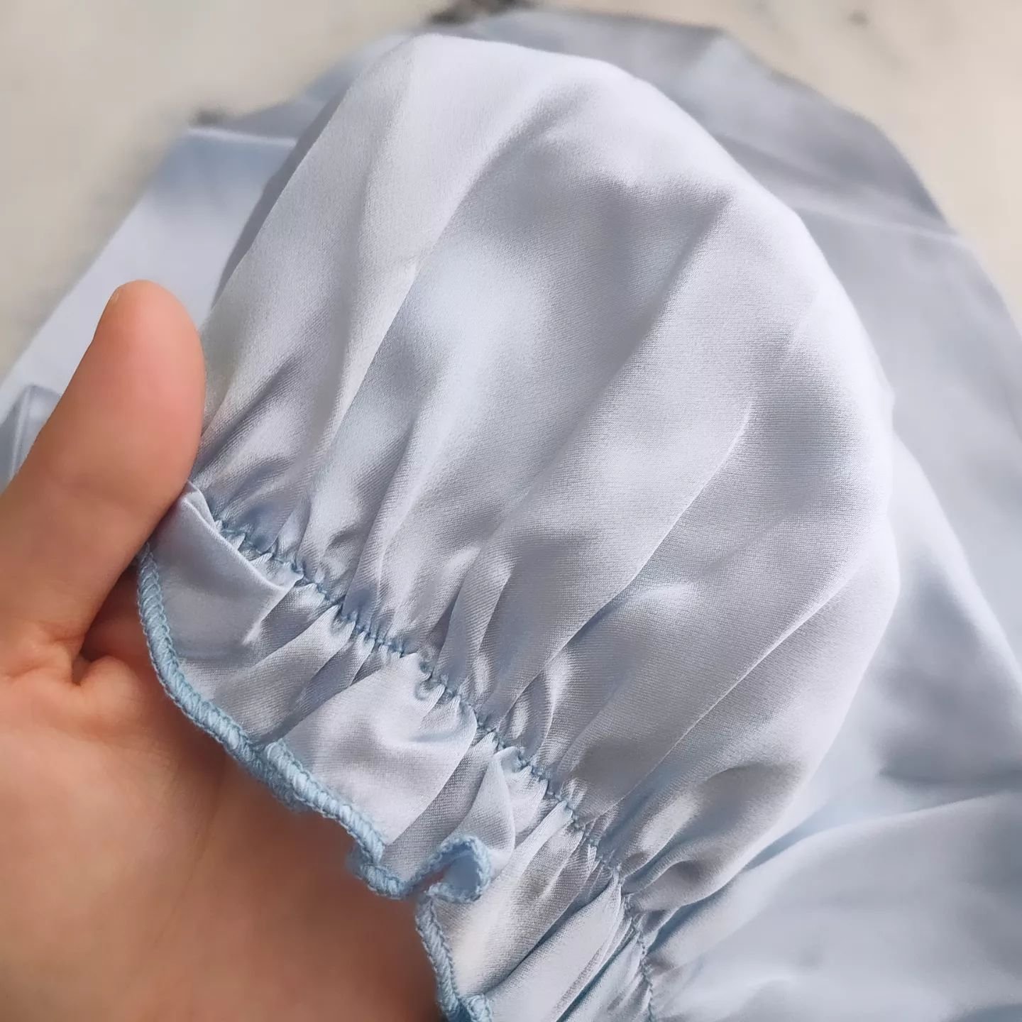 シルク100% ナイトキャップ セミロングタイプ/Roque/ヘアアクセサリーを使ったクチコミ（3枚目）