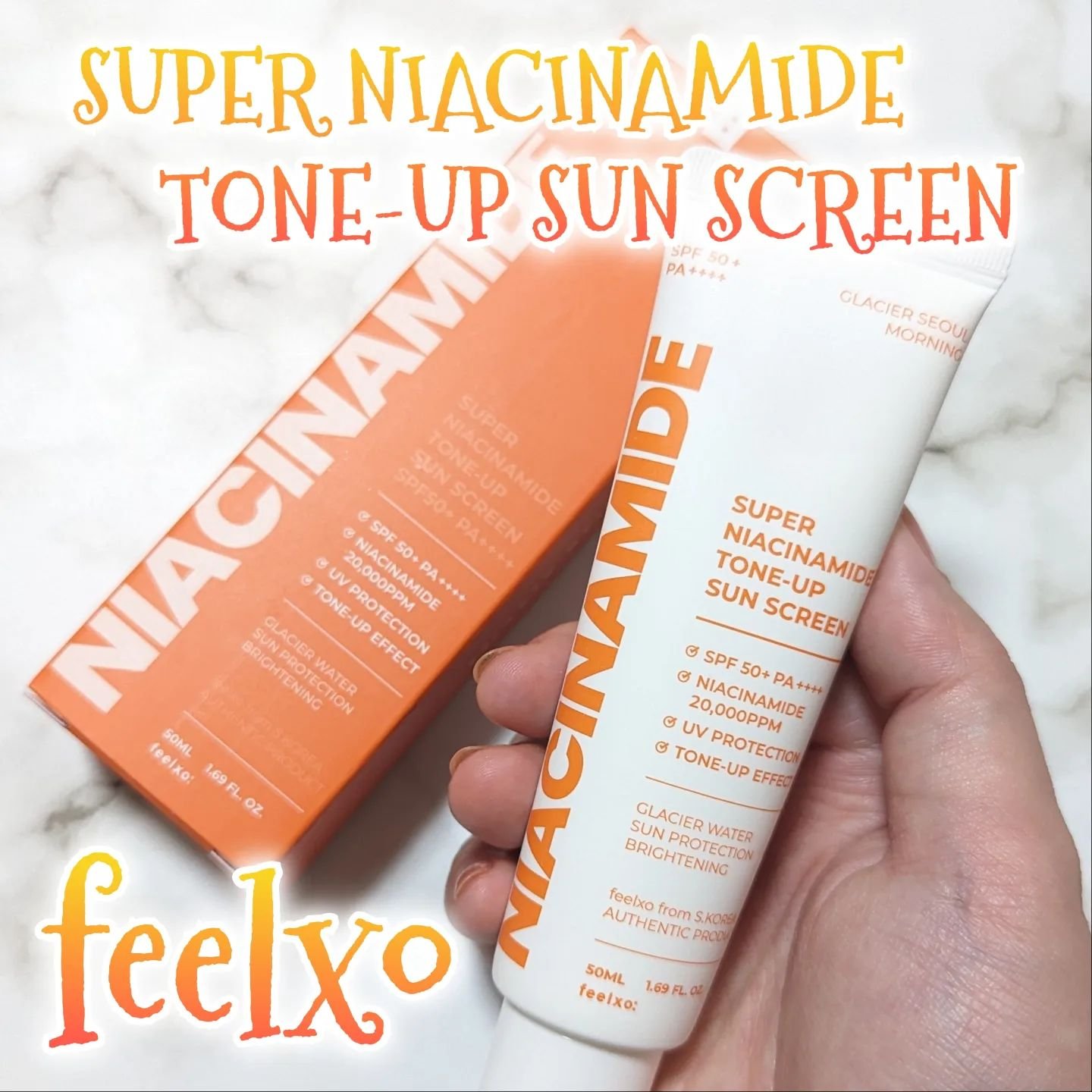 スーパー ナイアシンアミド トーンアップ サンスクリーン/feelxo/日焼け止めクリームを使ったクチコミ（1枚目）