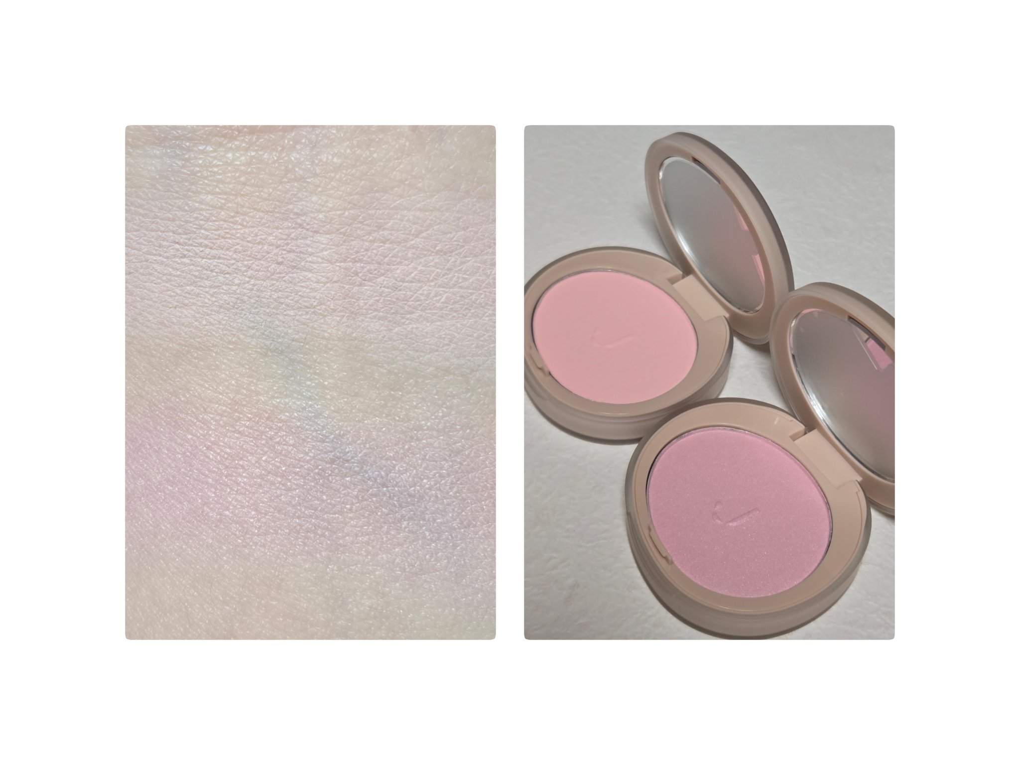 CUBISM ニュアンスグロウパウダー #M305 シュガーピンク(2.5g)/Joocyee/パウダーチークを使ったクチコミ（2枚目）