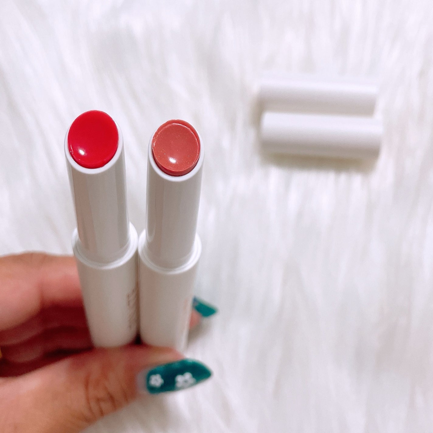 ベアグローペプチドメルティングバーム/PINATE/口紅を使ったクチコミ(2枚目)