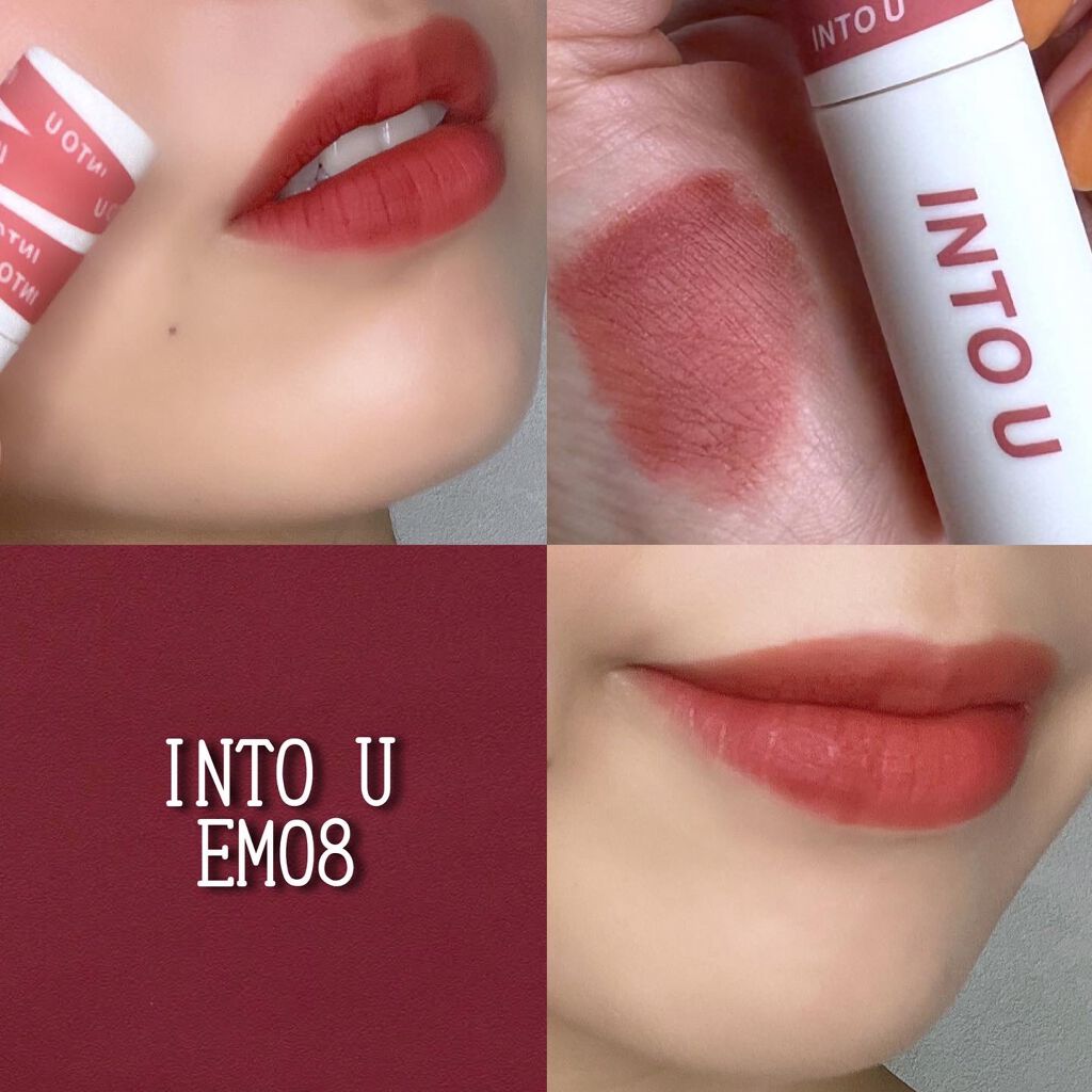 kan on LIPS 「INTOUスーパーマットリップ&チークマッド新感覚のテクスチャ..」(1枚目)