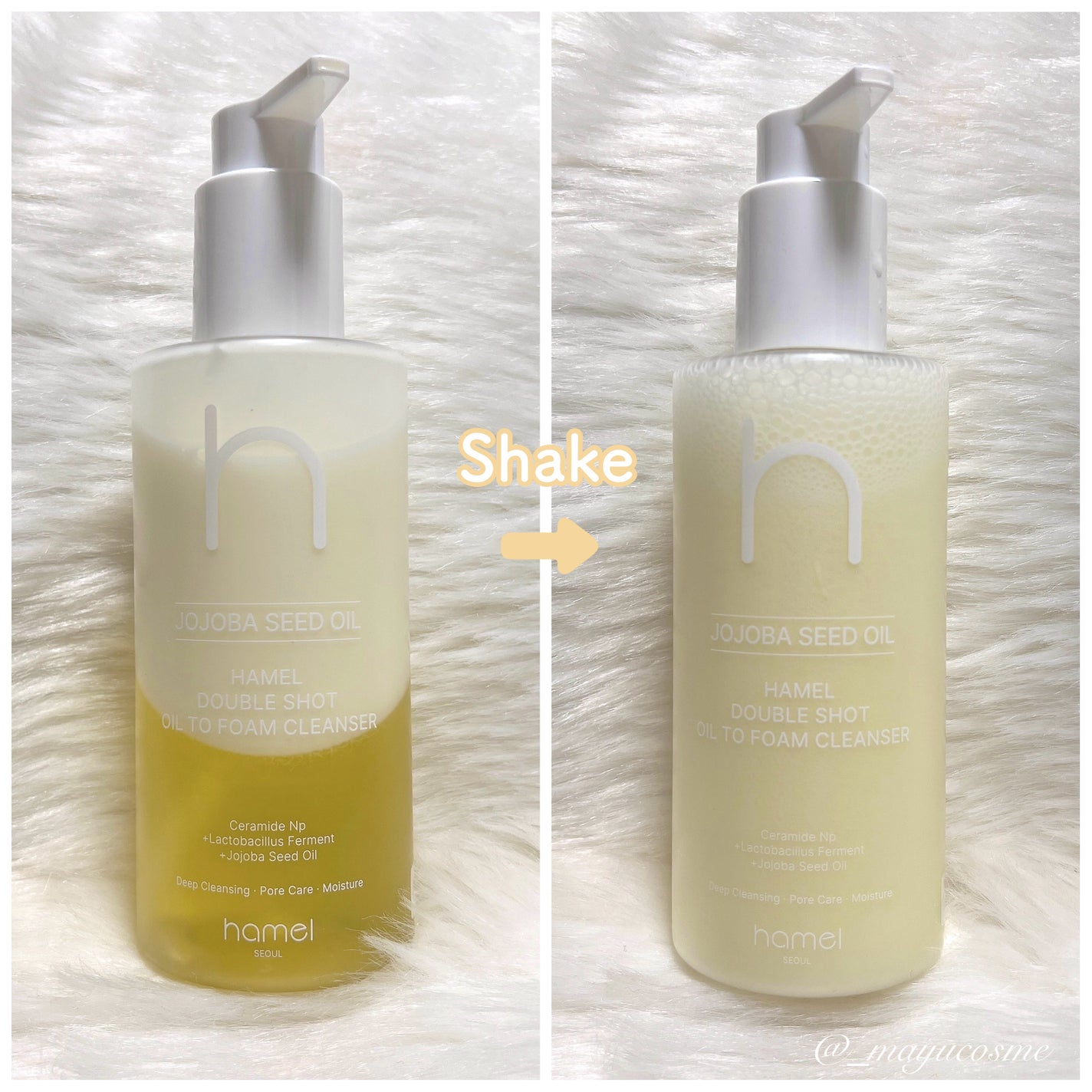 ダブルショットオイルトゥーフォームクレンザー/HAMEL/オイルクレンジングを使ったクチコミ(2枚目)