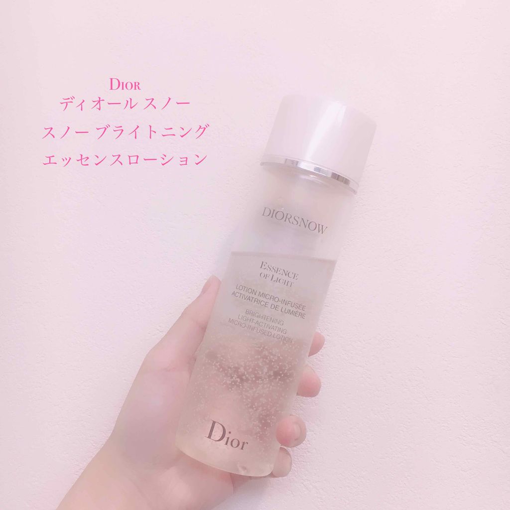 スノー ブライトニング エッセンスローション Diorの効果に関する口コミ 頬の赤みが引く化粧水 Dior ディ By ずんだ 代前半 Lips