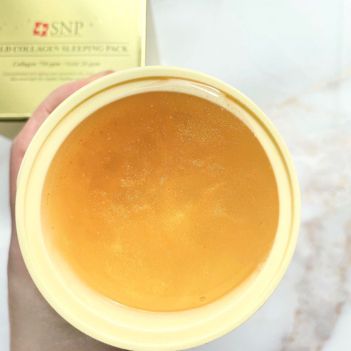 SNP ゴールド コラーゲン スリーピング パック/SNP/シートマスク・パックを使ったクチコミ（2枚目）