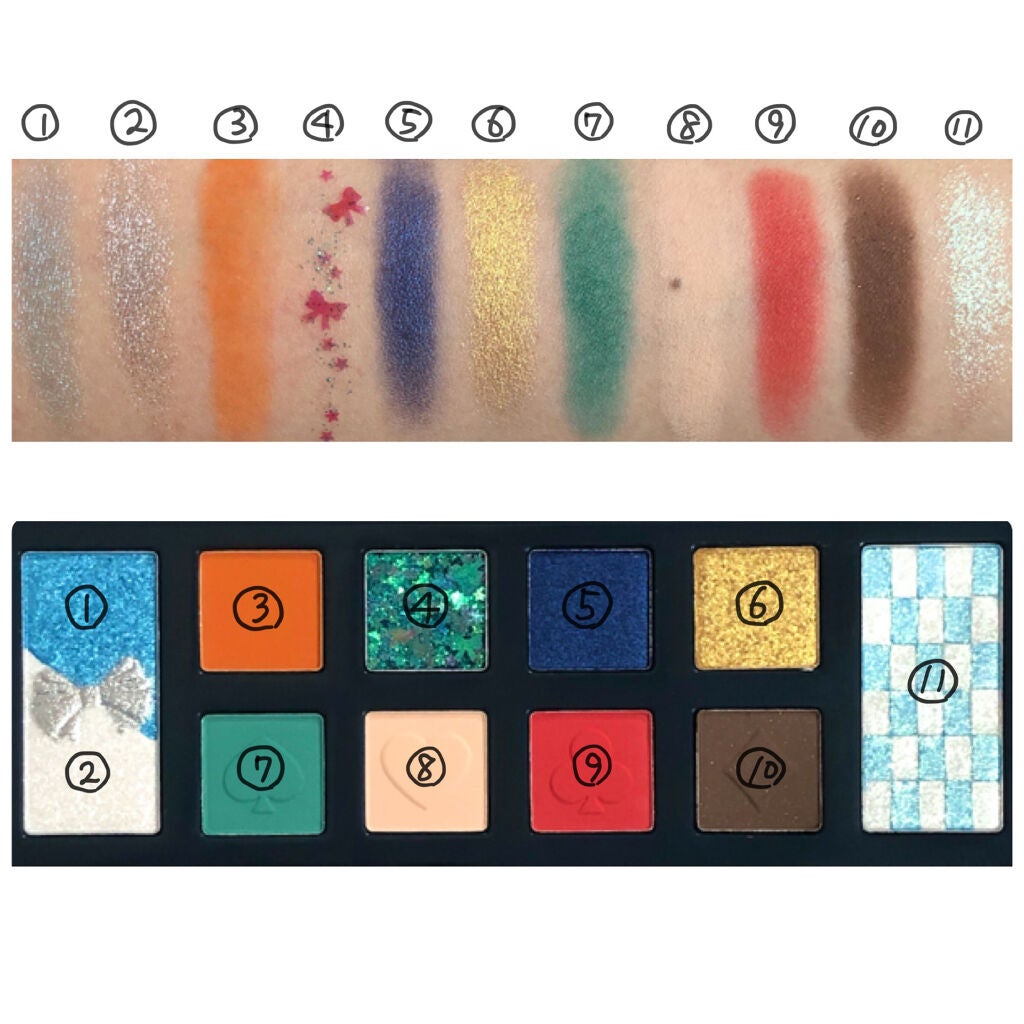 アリスドリームランドシリーズ 12色アイシャドウパレット(ZEESEA×大英博物館)/ZEESEA/アイシャドウパレットを使ったクチコミ(3枚目)