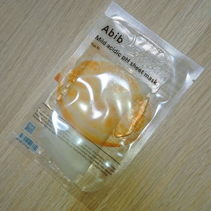 弱酸性pHシートマスク 柚子フィット/Abib /シートマスク・パックを使ったクチコミ(1枚目)