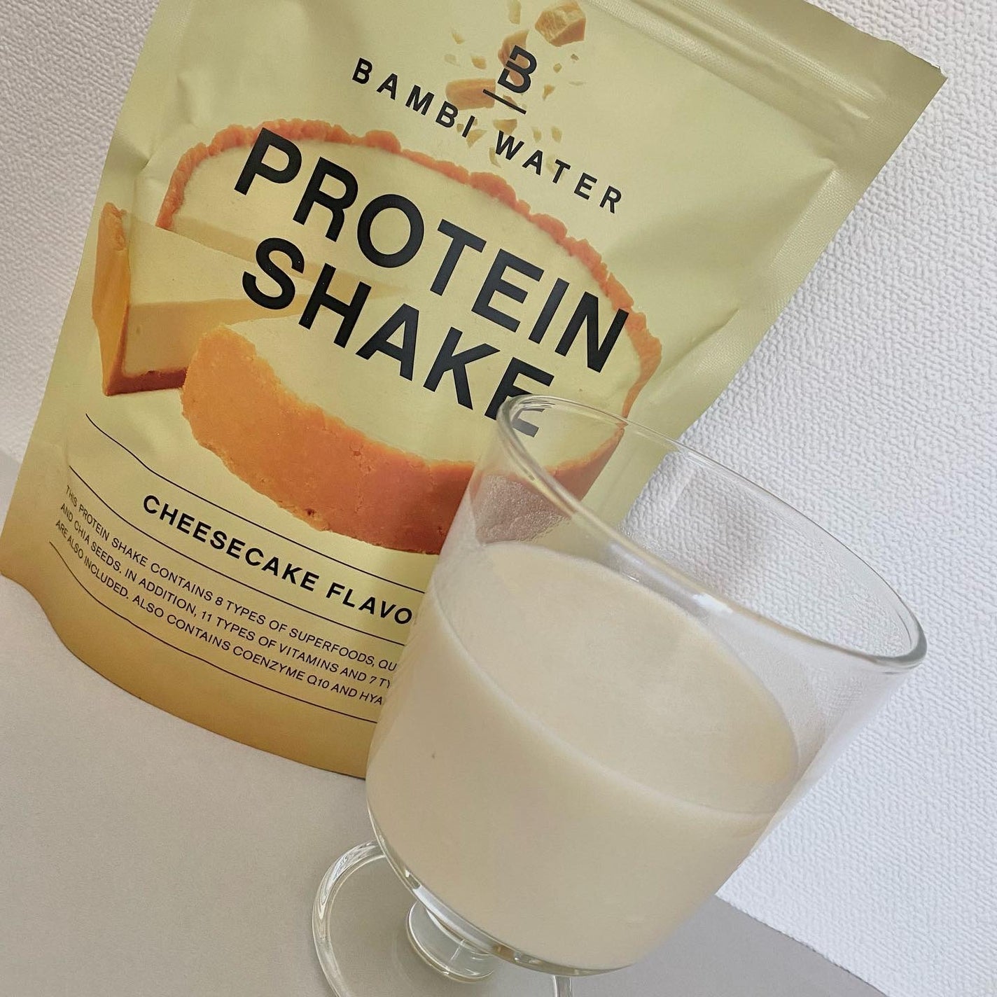 プロテインシェイク チーズケーキ/BAMBI WATER/その他プロテインを使ったクチコミ(2枚目)