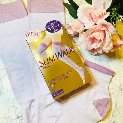 美脚ロング M〜L/SLIMWALK/着圧ソックス・レギンスを使ったクチコミ(1枚目)