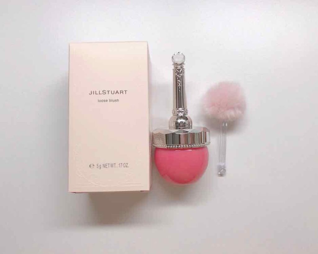 ルースブラッシュ 02 fluffy flower/JILL STUART/パウダーチークを使ったクチコミ（1枚目）