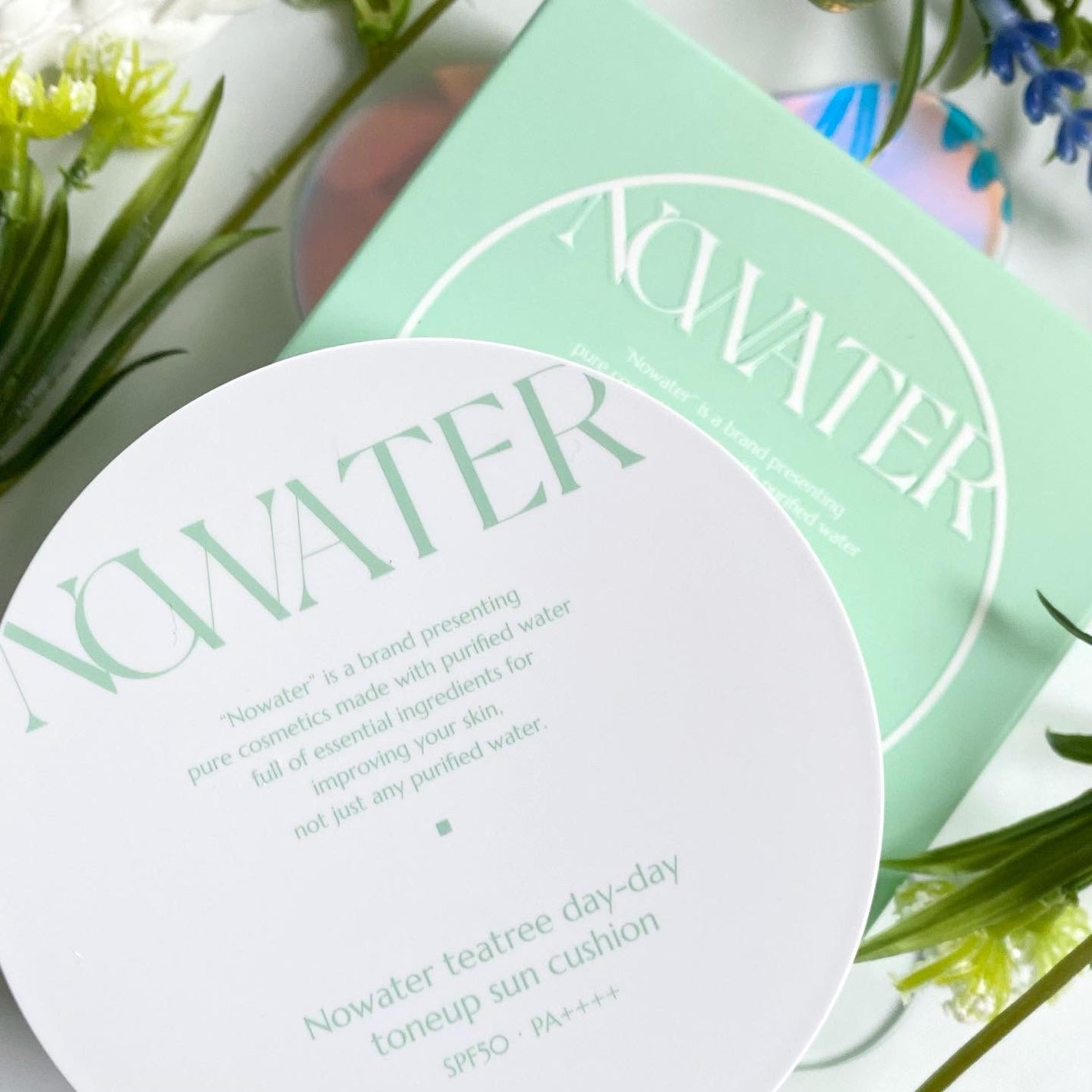 ティーツリーデイデイトーンアップサンクッション/NOWATER/日焼け止めローションを使ったクチコミ(6枚目)