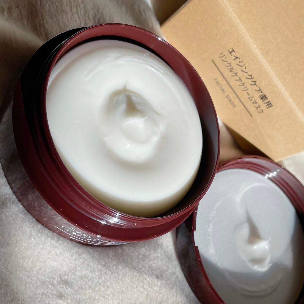 エイジングケア薬用リンクルケアクリームマスク/無印良品/フェイスクリームを使ったクチコミ(5枚目)