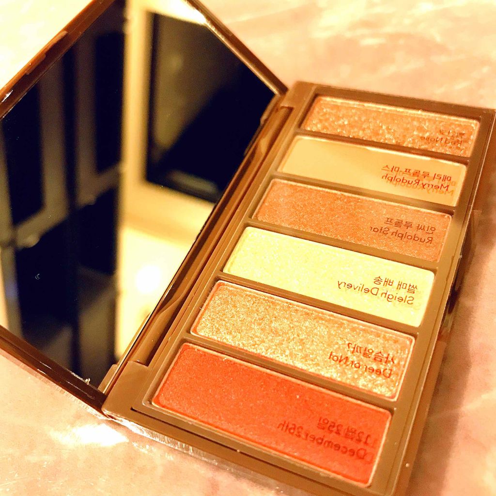 ルドルフ プレイカラー アイシャドウミニ トナカイ/ETUDE/アイシャドウパレットを使ったクチコミ(2枚目)