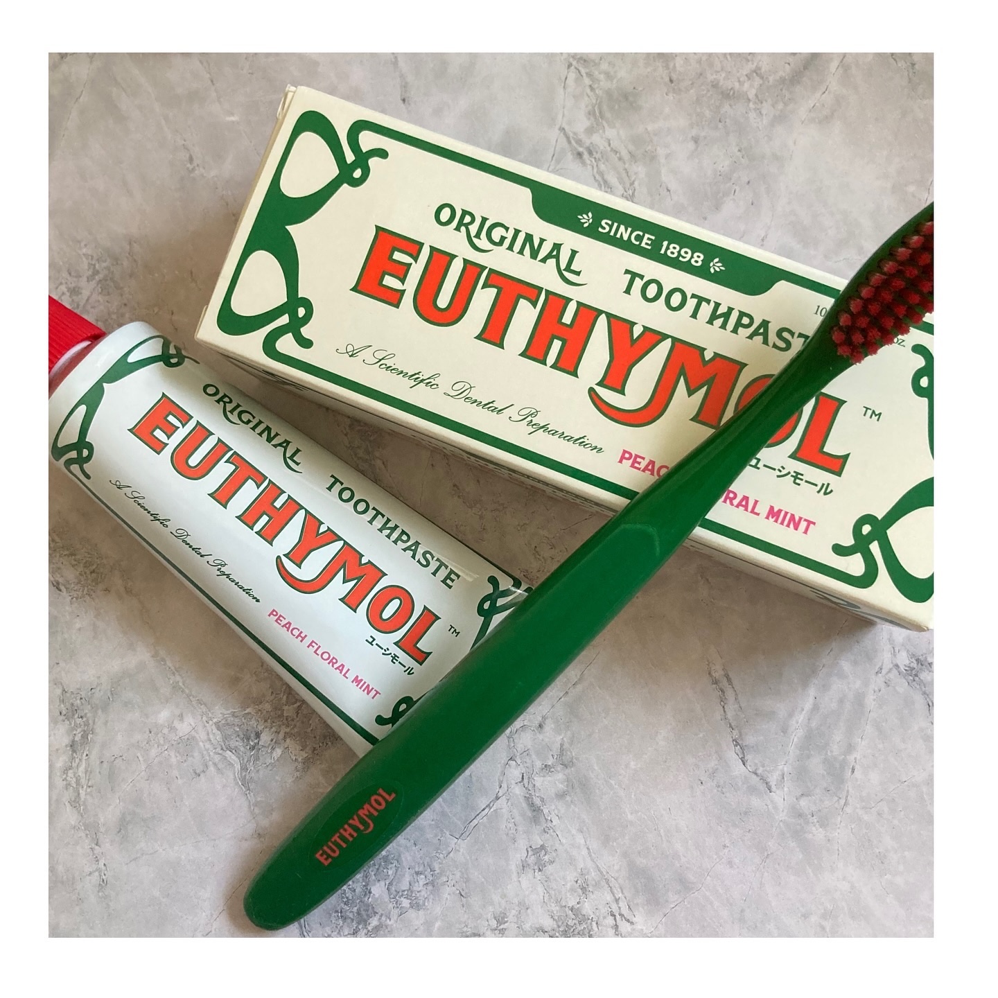 オリジナル歯磨き粉 PEACH FLORAL MINT/EUTHYMOL/歯磨き粉を使ったクチコミ（1枚目）