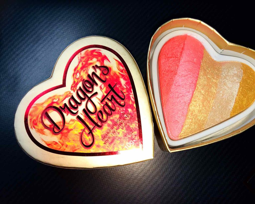 ハートハイライター ドラゴンハート/MAKEUP REVOLUTION/パウダーハイライトを使ったクチコミ（1枚目）