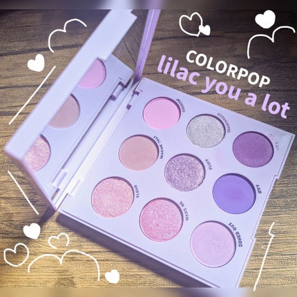 Lilac You A Lot Shadow Palette/ColourPop/アイシャドウパレットを使ったクチコミ(1枚目)