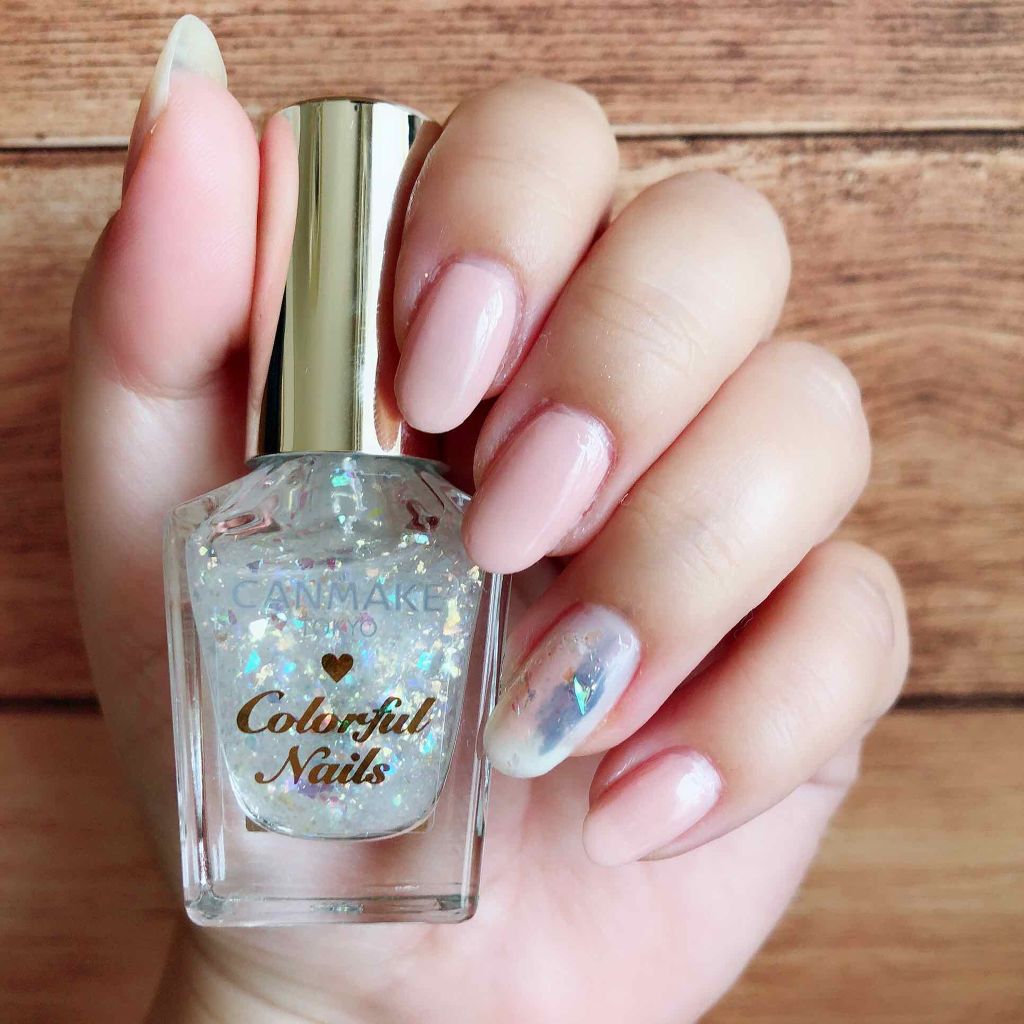 カラフルネイルズ N18 ピーチラテ/キャンメイク/マニキュアを使ったクチコミ（2枚目）