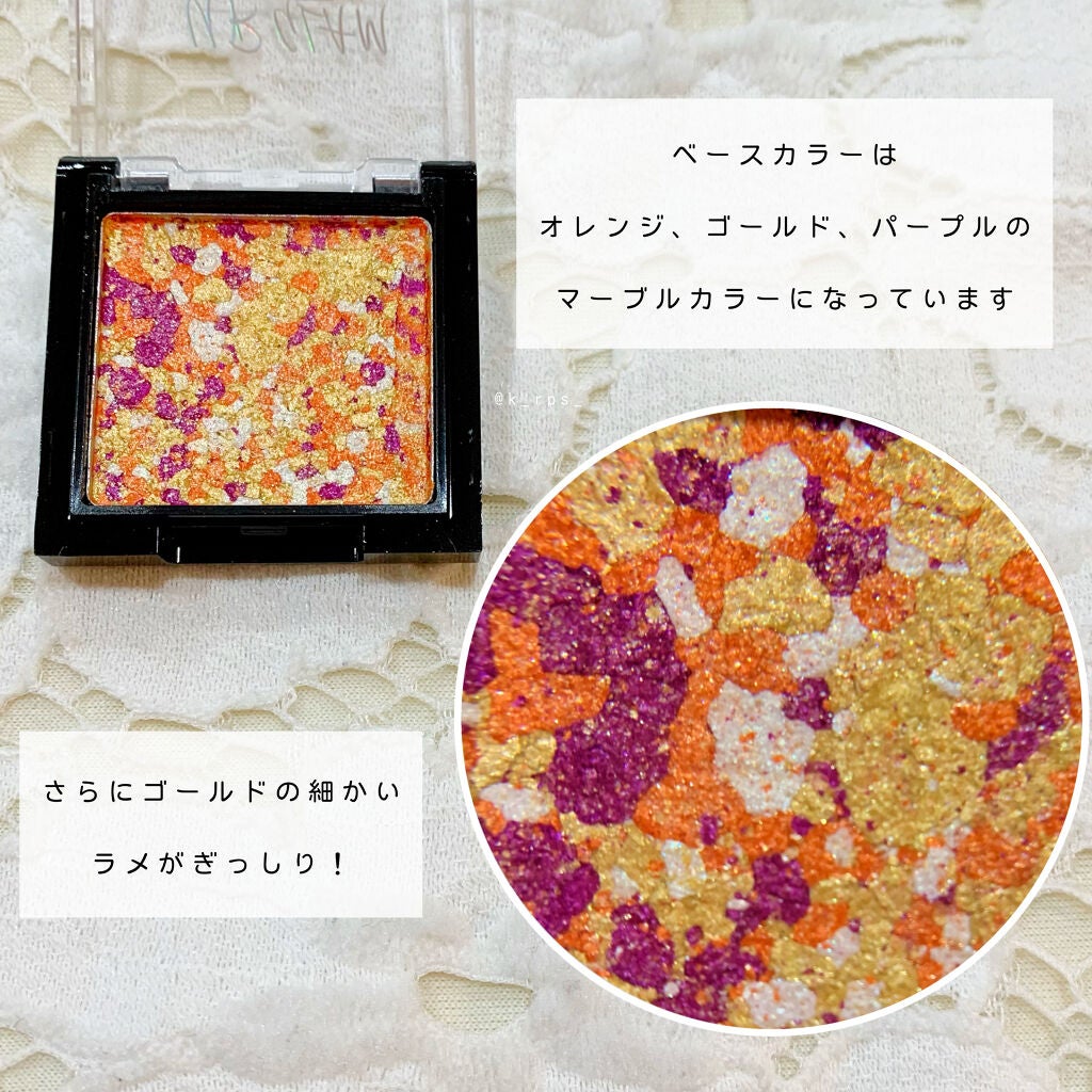UR GLAM MARBLE EYESHADOW/U R GLAM/単色アイシャドウを使ったクチコミ(2枚目)