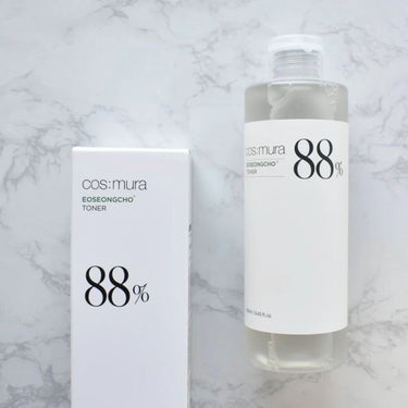 cos:mura オソンチョ 88％ トナーのクチコミ「COSMURA 
【EOSEONGCHO 88% TONER】

ドクダミエキス※88%と、ヒ.....」（1枚目）