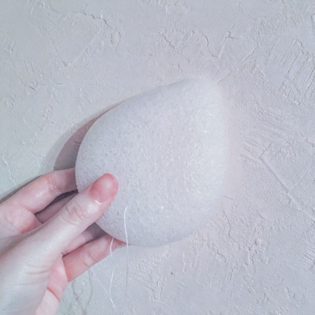 天然こんにゃくパフ/DAISO/その他スキンケアグッズを使ったクチコミ（3枚目）