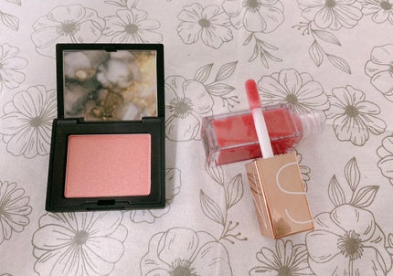 ミニオーガズム ブラッシュ&リップデュオ/NARS/メイクアップキットを使ったクチコミ(4枚目)