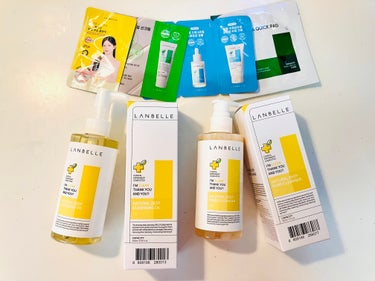 LANBELLE ナチュラルディープクレンジングオイルのクチコミ「ランベルのプレキャンで大人気のクレンジングオイル＆クレンザー頂きました🥰💕


ちょうどpun.....」（1枚目）