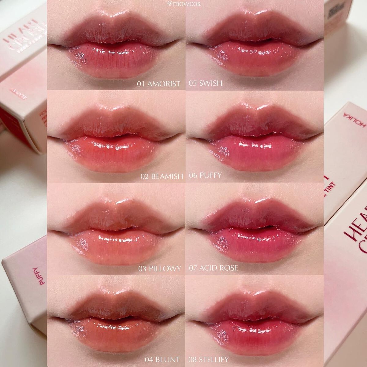 ハートクラッシュ ベアグレイズティント 07 アシッドローズ(ACID ROSE)/HOLIKA HOLIKA/リップティントを使ったクチコミ（1枚目）