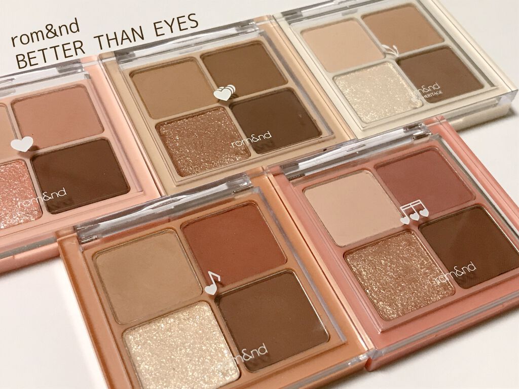 ベターザンアイズ/rom&nd/アイシャドウパレットを使ったクチコミ(1枚目)